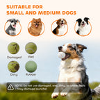 PawHut Automatic Dog Ball Launcher with 5 ETPU Tennis Balls 2.3", 3 Distance Settings 20/33/46ft, Green