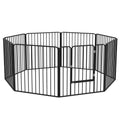PawHut 60cm 8 Panels Heavy Duty Dog Pen, Pet Playpen for Indoors, Outdoors, Small Dogs