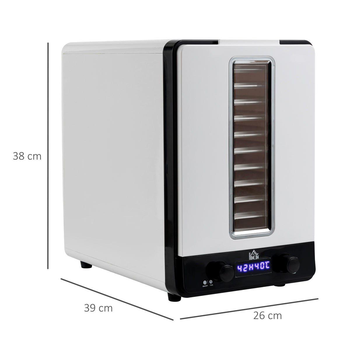 11-Tray Food Dehydrator, 40-70? Temperature and Timer