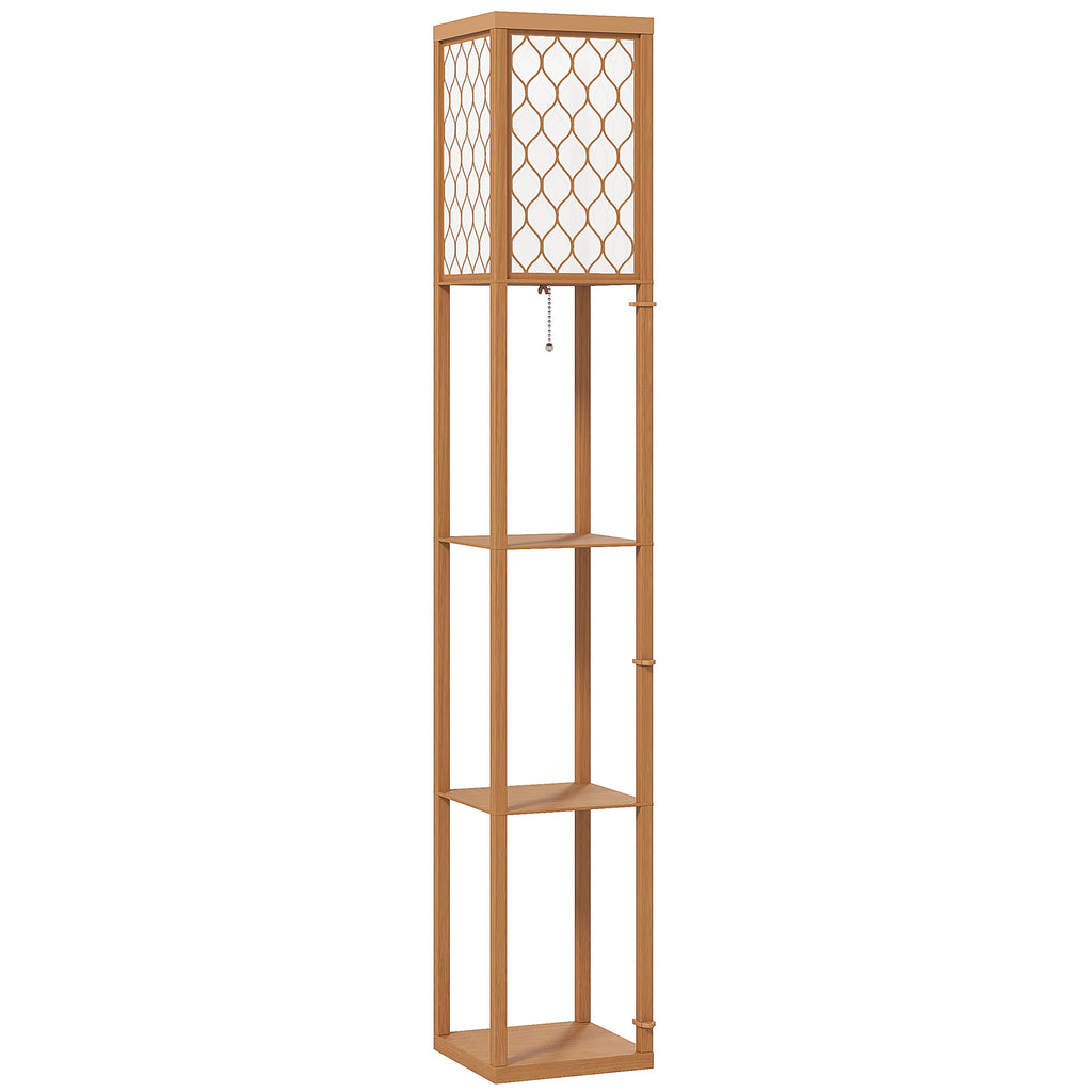 Three-Shelf Standing Lamp - Natural