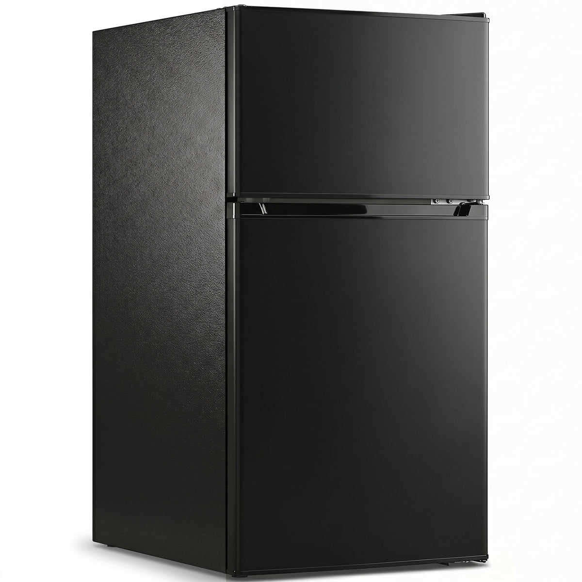 88L Under Counter Fridge Freezer, Small Refrigerator with 5-Setting, 3 Star Freezer Rating, Black