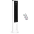 Portable Air Cooler, 6L Tank Humidifier Evaporative Ice Cooling Fan Water Conditioner Unit with 3 Modes, 3 Speed, Remote, Timer, Oscillating for Home Bedroom, White
