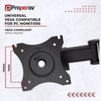 ProperAV Desk Monitor Mount 17" - 34" Swing Arm VESA Max 100x100