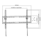 ProperAV Flat TV Wall Bracket (37" - 75" / 35kg Capacity / VESA Max. 600x400)