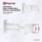 ProperAV TV Wall Bracket (13" - 28" / 15kg Capacity / VESA Max. 100x100)