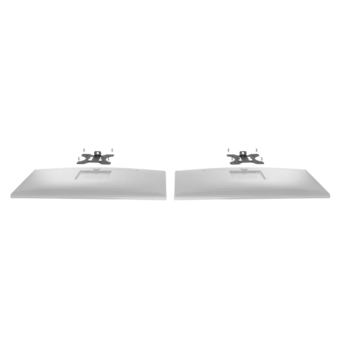 ProperAV Desk Monitor Mount 17" - 34" Dual Swing Arm Freestanding Base VESA Max 100x100