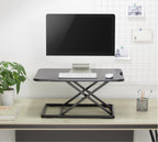 ProperAV LITE Stand Up Desk Converter with Variable Height Settings - Black