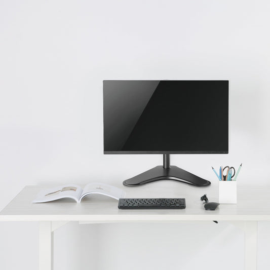 ProperAV Desk Monitor Mount 17" - 34" Freestanding Base VESA Max 100x100