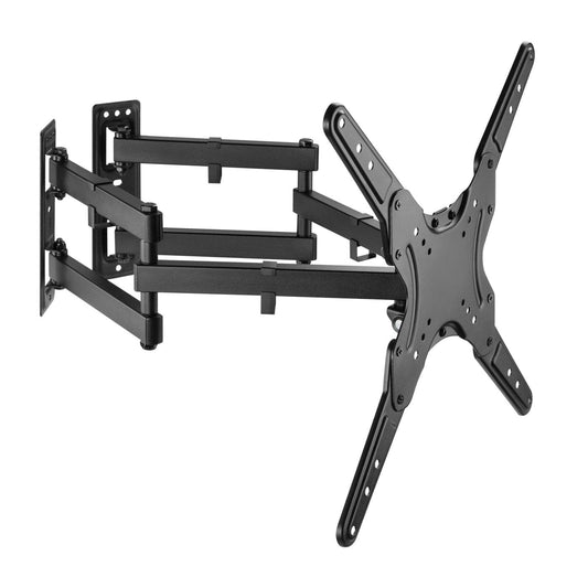 ProperAV Corner TV Wall Bracket (23" - 55" / 45kg Capacity / VESA Max. 400x400) - Black