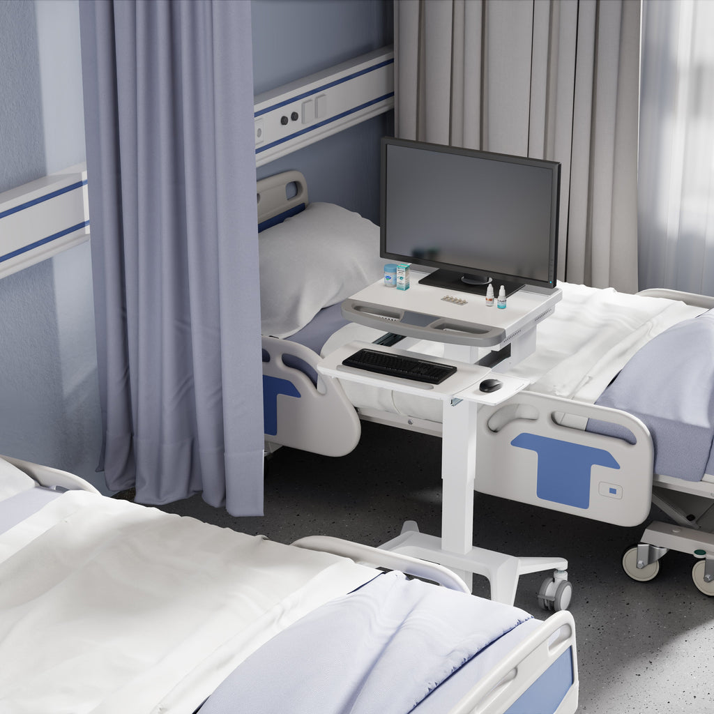 ProperAV Mobile Medical Trolley Cart