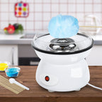 450W Candy Floss Machine, Professional Automatic Cotton Candy Sweet Machine with Candyfloss Sticks, Spoon, Splash Guard, Non-Slip Base for Birthday Christmas Wedding Party, Funfair Style, White