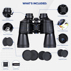 PRAKTICA Falcon 12x50mm Multi Coated Porro Prism Field Binoculars - Black