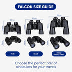 PRAKTICA Falcon 10x50mm Porro Prism Field Binoculars - Black