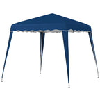 Outsunny 3 M x 3 M Base/ 2.5 M x 2.5 M Top Pop Up Gazebo, 2 Person Setup Instant with Carry Bag, Height Adjustable Slant Leg Party Tent Instant Event Shelter for Garden, Patio