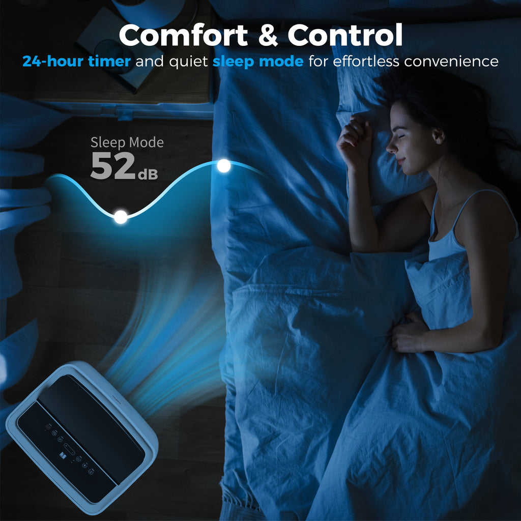 Portable Air Conditioner 12000 BTU BTU, 4-in-1 Air Conditioning Unit, Dehumidifier, Cooling, Fan, Child Lock, 40m²