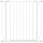PawHut Extra Wide Dog Gate, with Door Pressure, for Doorways, Hallways, Staircases - White