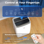 Portable Air Conditioner 12000 BTU BTU, 4-in-1 Air Conditioning Unit, Dehumidifier, Cooling, Fan, Child Lock, 40m²