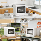 6L Five-Mode Tabletop Dishwasher - White