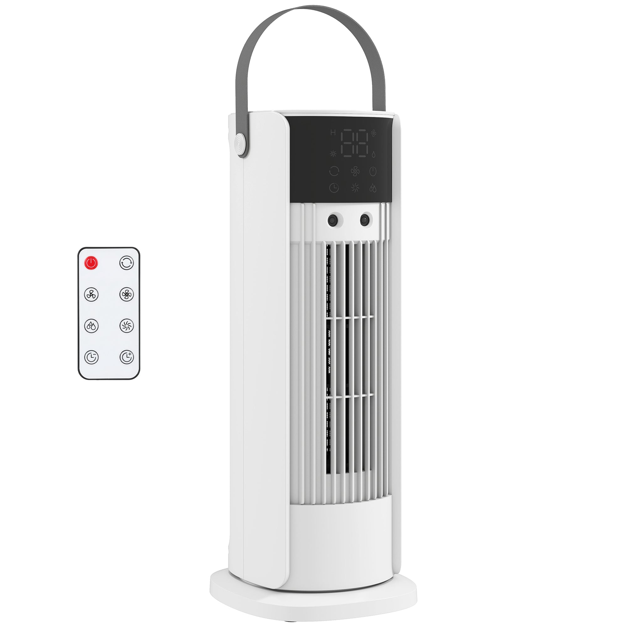 Tower Fan for Bedroom, 16 Inch Mist Desktop Fan with DC Motor, 3 Speeds, 90° Oscillation, 10H Timer, for Home Office