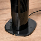 31" Freestanding Tower Fan, 3 Speed 3 Mode, 7.5H Timer, Oscillating, LED Panel, Remote Control, 31 Inch Standing Fan, Black