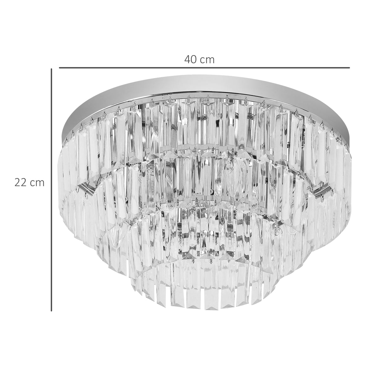 112 Crystallite Ceiling Chandelier