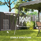 Outsunny 2.5 x 2.5M Pop up Garden Tent - Grey