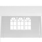 Outsunny 9 x 3 m Party Tent Gazebo Marquee Outdoor Patio Canopy Shelter with Windows and Side Panels Black