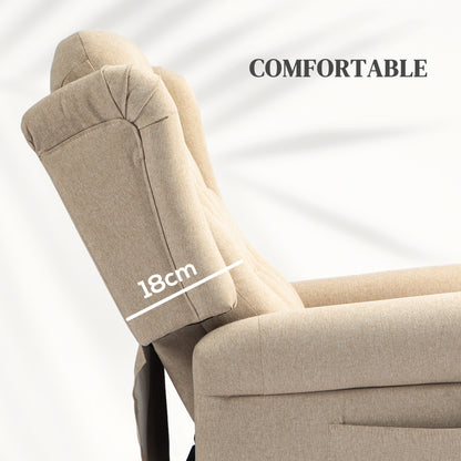 45° Lifting Riser and Recliner Armchair  - Beige