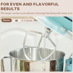 1300W Kitchen Stand Mixer, with Accessories - Blue