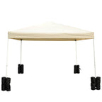 Outsunny 15 kg Heavy Duty Gazebo Weight Sand Bags, 4 pcs Leg Weights Marquee Tent Canopy Base for Trampoline Pop Up Gazebo Tent