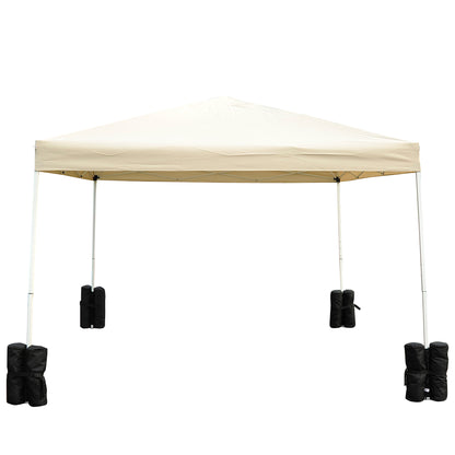 Outsunny 15 kg Heavy Duty Gazebo Weight Sand Bags, 4 pcs Leg Weights Marquee Tent Canopy Base for Trampoline Pop Up Gazebo Tent