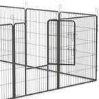 PawHut 12 Panels Heavy Duty Puppy Playpen, for Small Dogs, Indoor and Outdoor Use - Silver