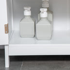 kleankin Modern Bathroom Floor Cabinet - White
