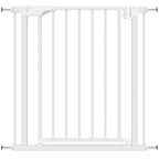 PawHut Baby Gate, Pet Safety Gate Pressure Fit, 76-81cm Wide with Two-Way Open, One-Hand Opening