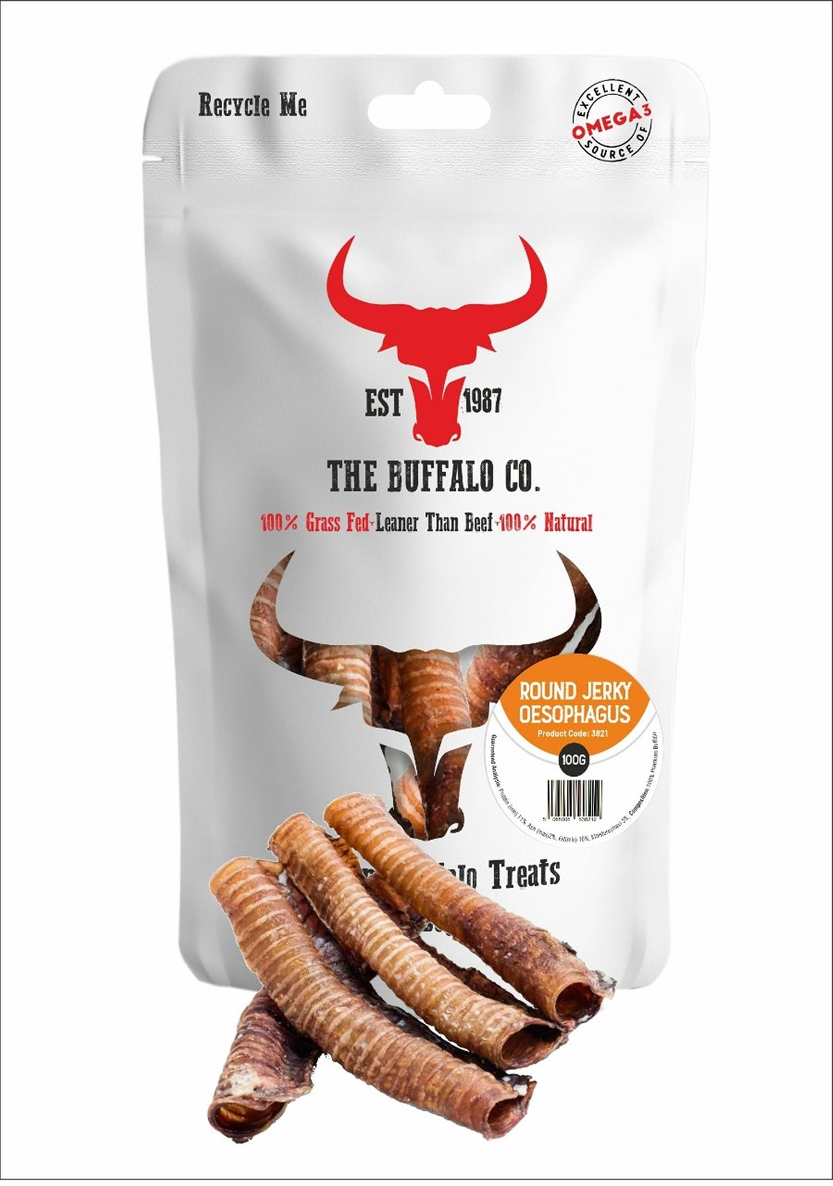 Buffalo Trachea Rounds - Dog Treats