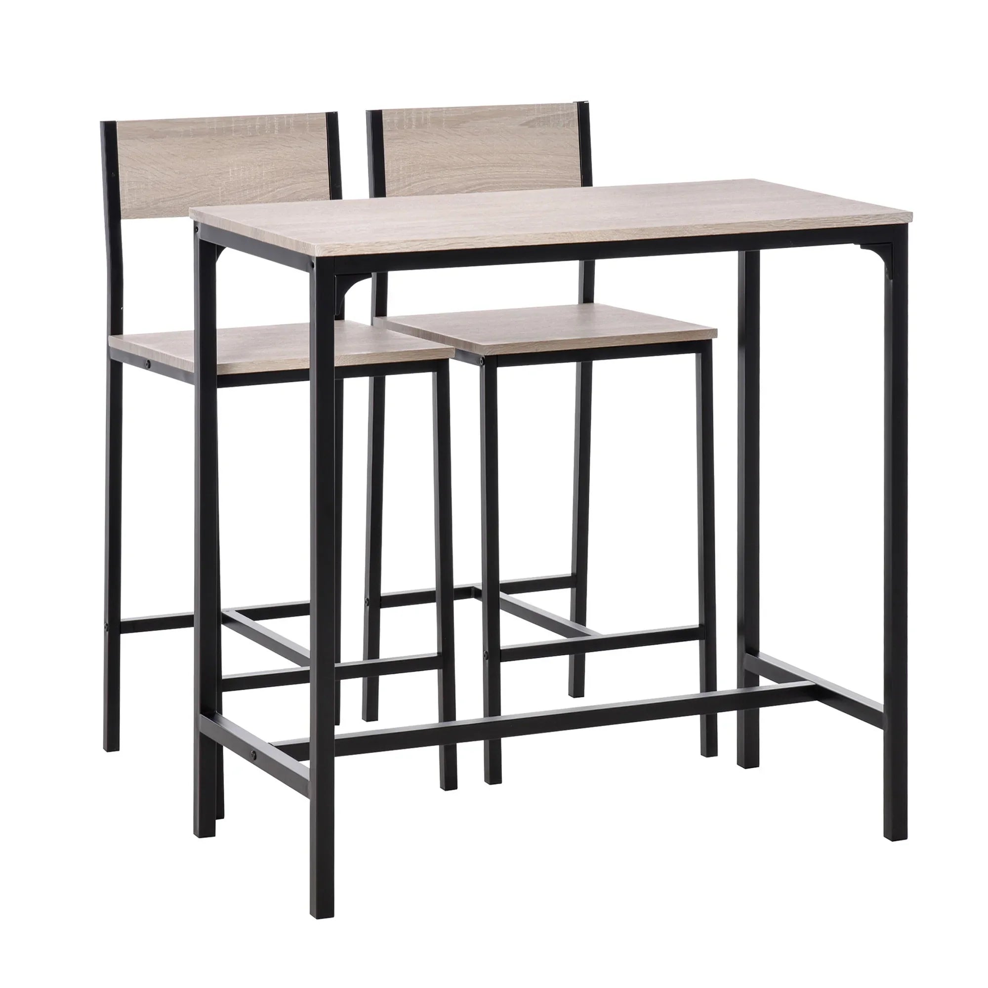 HomCom Bar Table & Stool Set