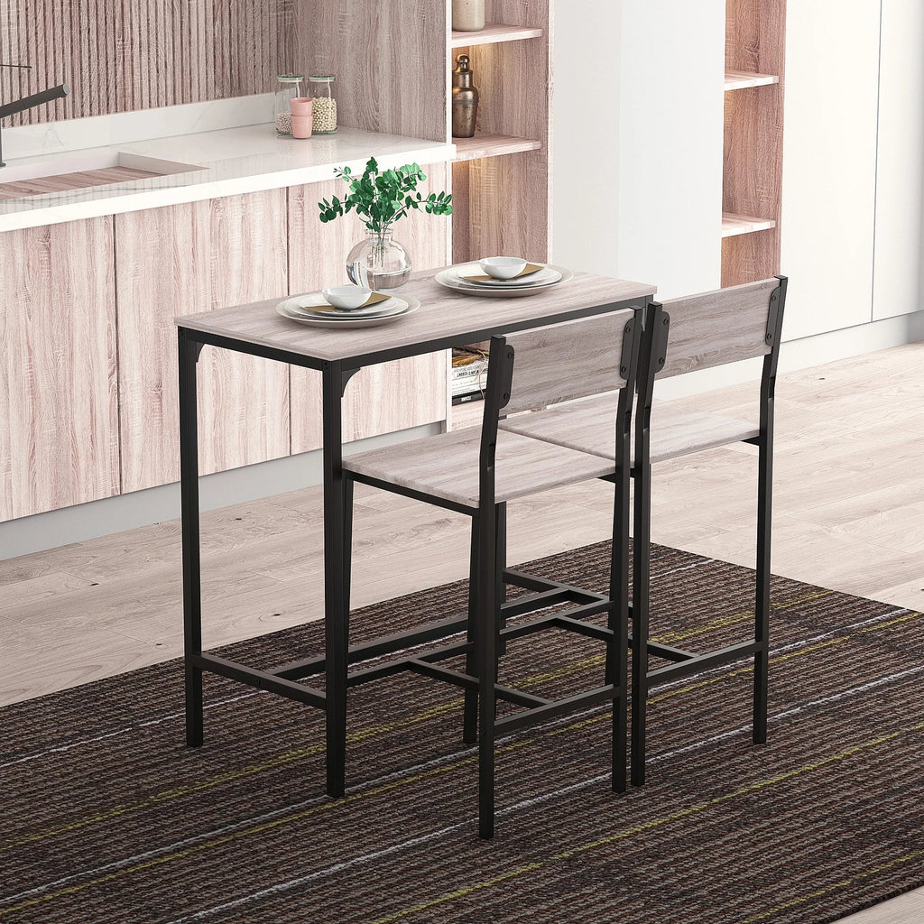 HomCom Bar Table & Stool Set