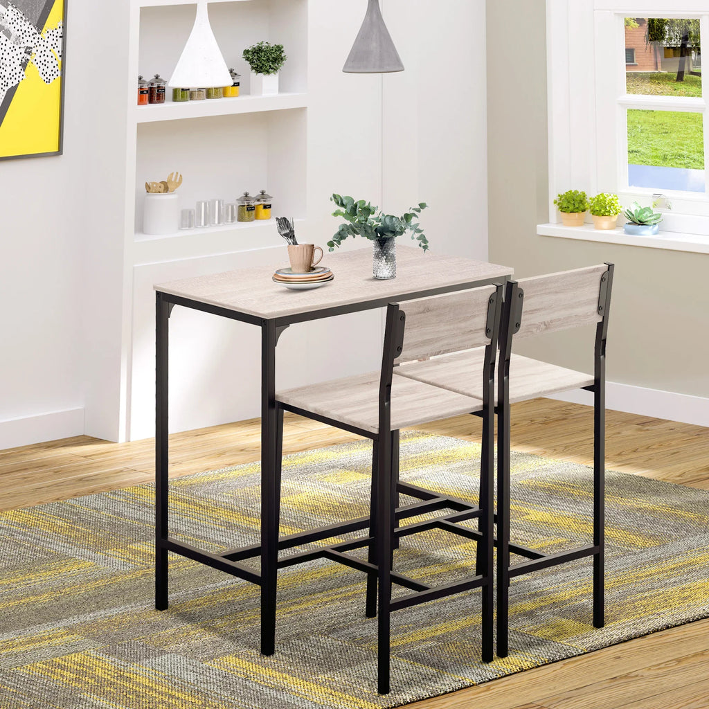 HomCom Bar Table & Stool Set