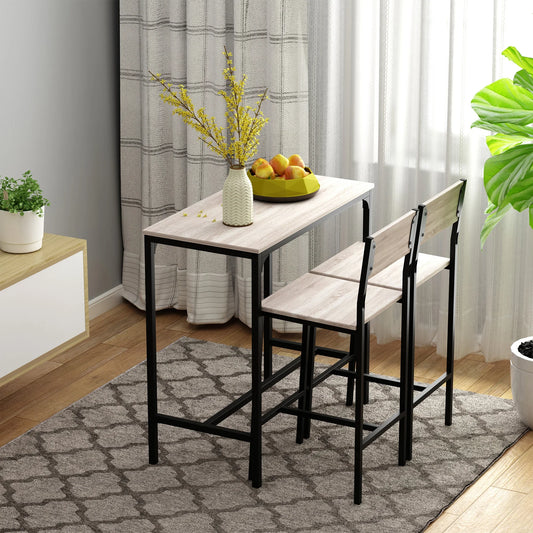 HomCom Bar Table & Stool Set