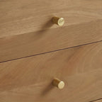 Scandinavian Light Walnut Logan Narrow Bedside Table