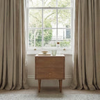 Scandinavian Light Walnut Oslo Bedside Table