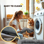 PawHut Dog Sofa Bed, Washable Pet Bed with Removable Cover and Non-Slip Bottom for Cats, Small and Medium Dogs, Grey