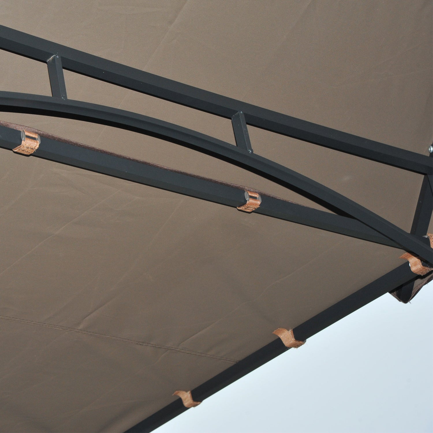 Outsunny 2.4 x 1.5 m (8' x 5') Grill Gazebo Canopy with Extendable Side Awnings, Outdoor BBQ Gazebo Shelter with 2 Side Shelves for Garden, Patio, Barbecue, Picnic, Coffee