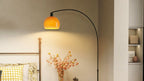 Floor Lamp for Living Room, Modern Standing Lamp with Shade & Foot Switch for Bedroom, Office, Black