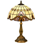 Tiffany Stained Glass Table Lamp, Handmade Antique Bedside Lamp, Decorative Night Light for Bedroom, Living room, Home, Nightstand