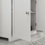 HOMCOM Under Sink Bathroom Storage Cabinet 2 Layers Vanity Unit Wooden - White
