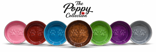 The Poppy Collection Dog Bowl - Pink