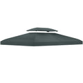 Outsunny Gazebo Roof Replacement, for 3 x 4m Frames - Grey