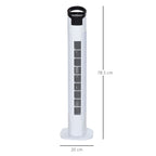31" Freestanding Tower Fan, 3 Speed 3 Mode, 7.5H Timer, Oscillating, LED Panel, Remote Control, 31 Inch Standing Fan, White