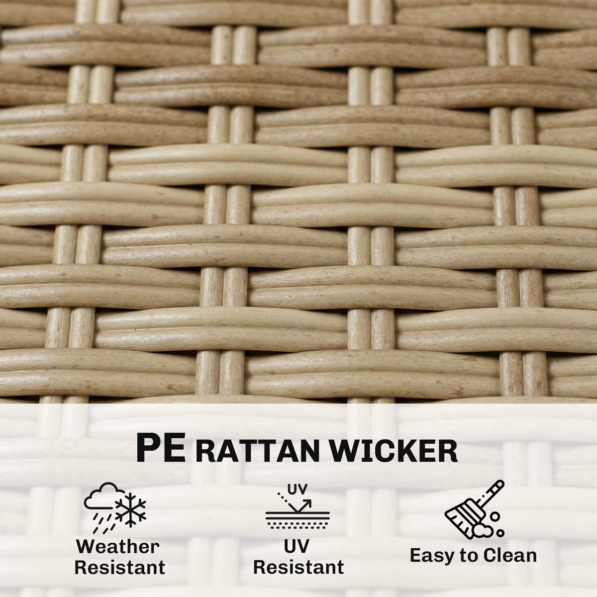 Outsunny 4 Seater Rattan Dining Set with Parasol, 6 Piece Garden Table and Stackable Chairs with Tempered Glass Tabletop